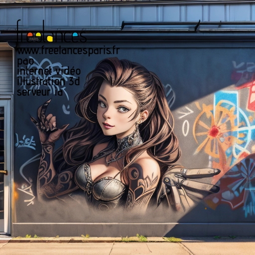 Pao mise en page internet vidéo illustration 3d serveur IA générative AI freelance paris studio de création magazines Y4PVB370